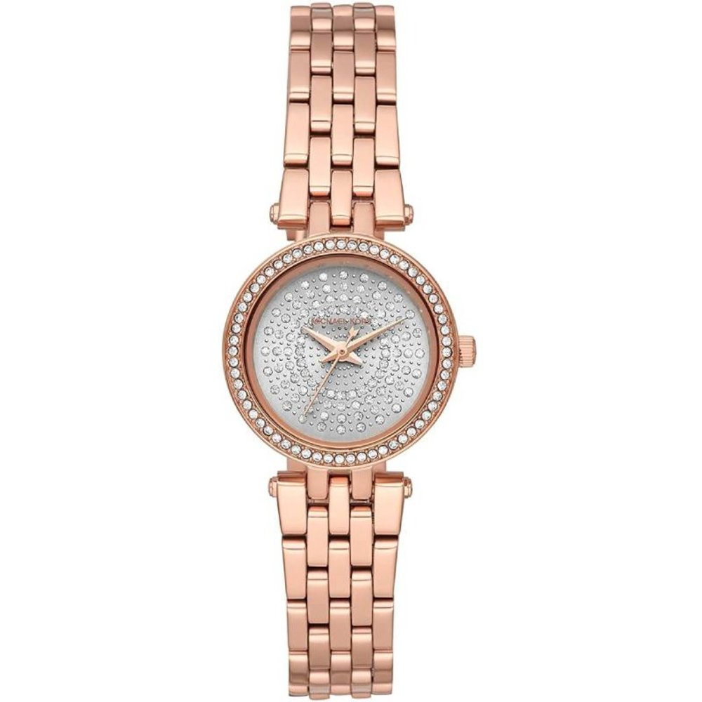 Michael Kors Women's Darci Silver Dial Rose Gold Stainless Steel Watch
